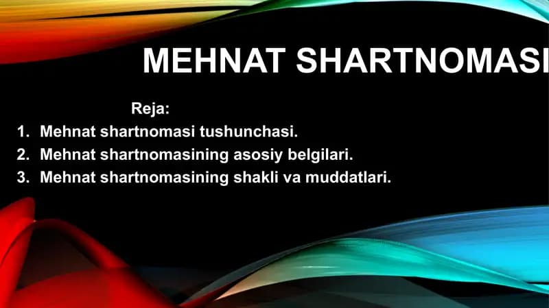 Mehnatshartnomasi