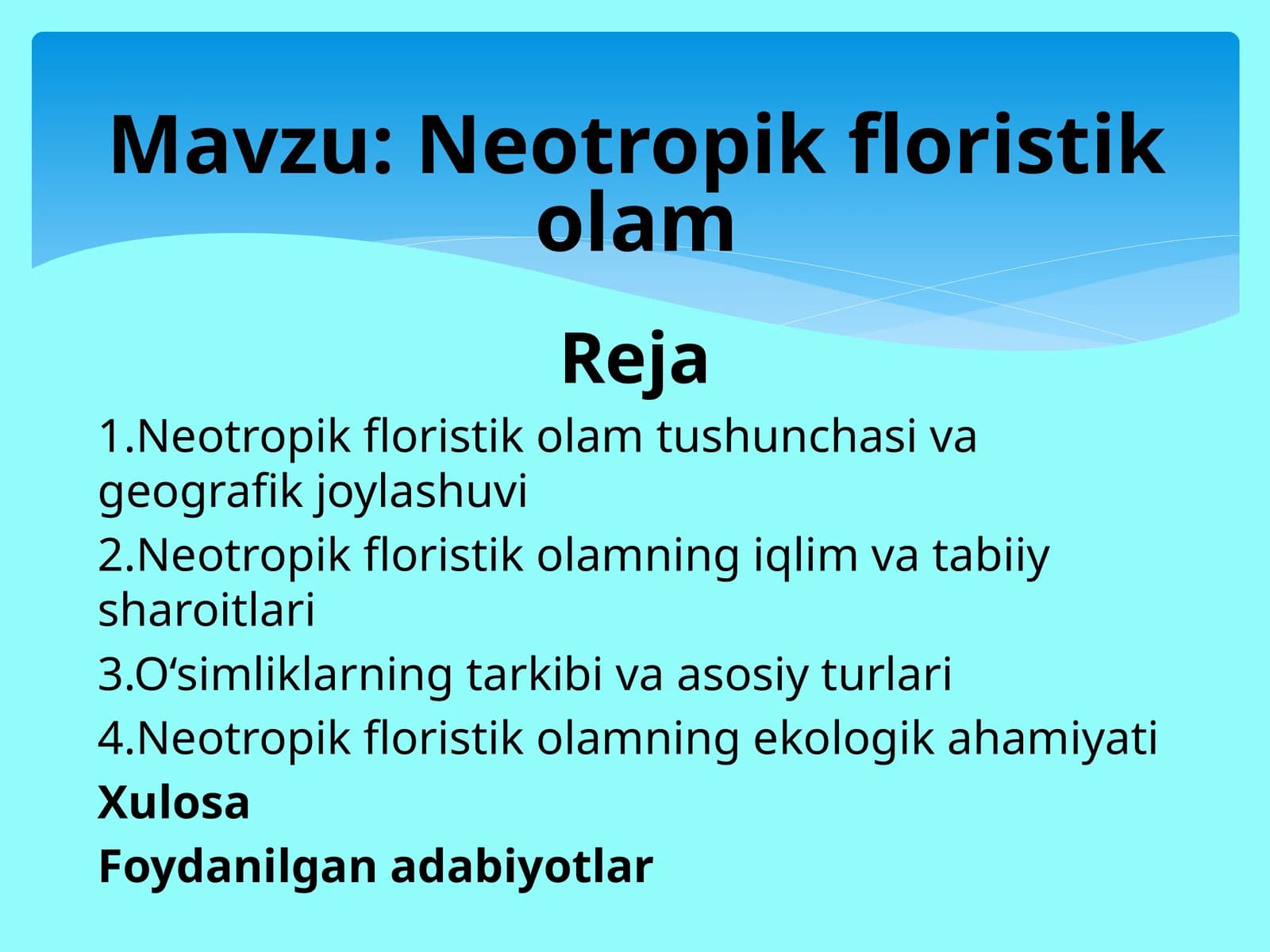 Neotropikfloristik olam