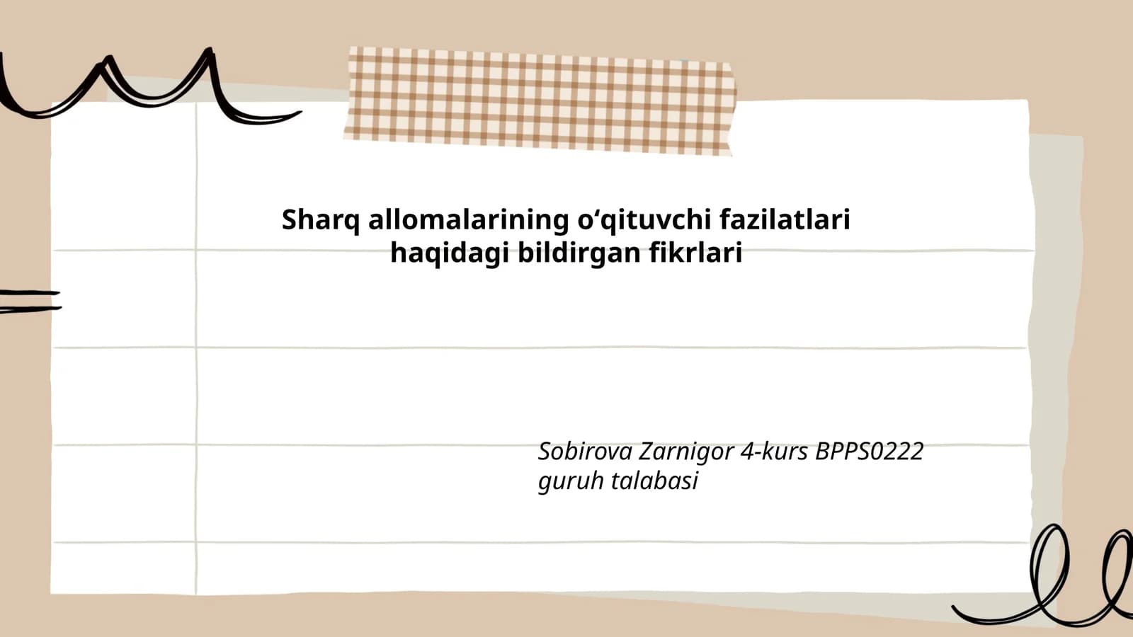 Sharq allomalarining oʻqituvchi fazilatlari haqidagi bildirgan fikrlari