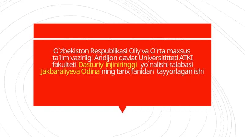Mirzo Ulug’bek haqida