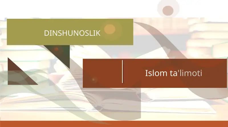 Islom ta'limoti