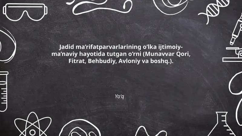 Jadid ma’rifatparvarlarining o‘lka ta'lim tizimini isloh etishdagi roli (Avloniy, Behbudiy)