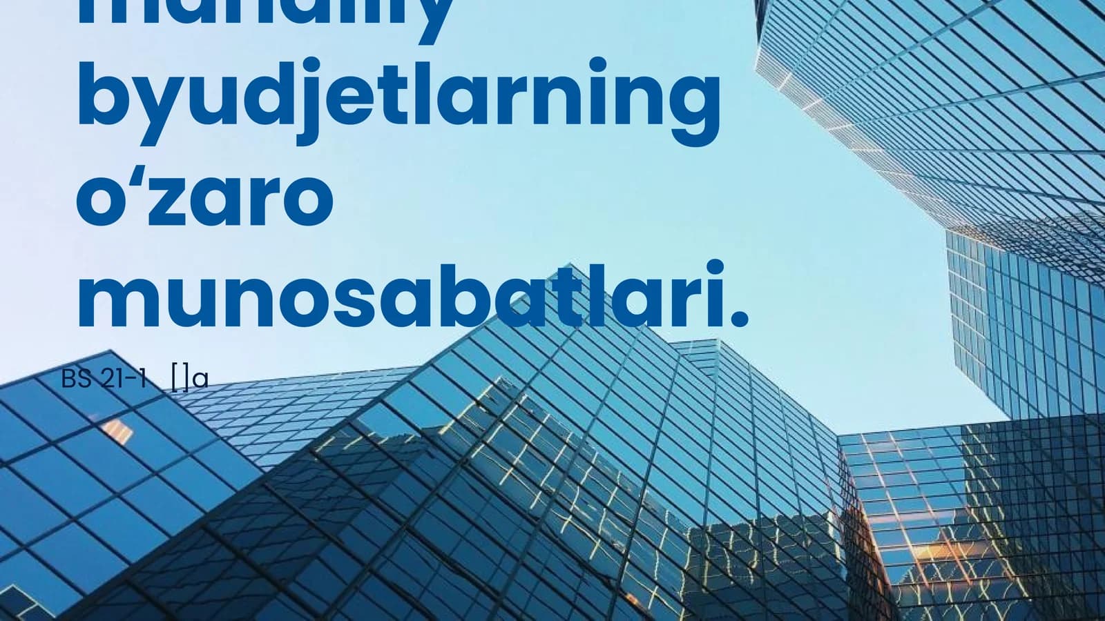 Respublika va Mahalliy Byudjetlar O'rtasidagi Aloqalar
