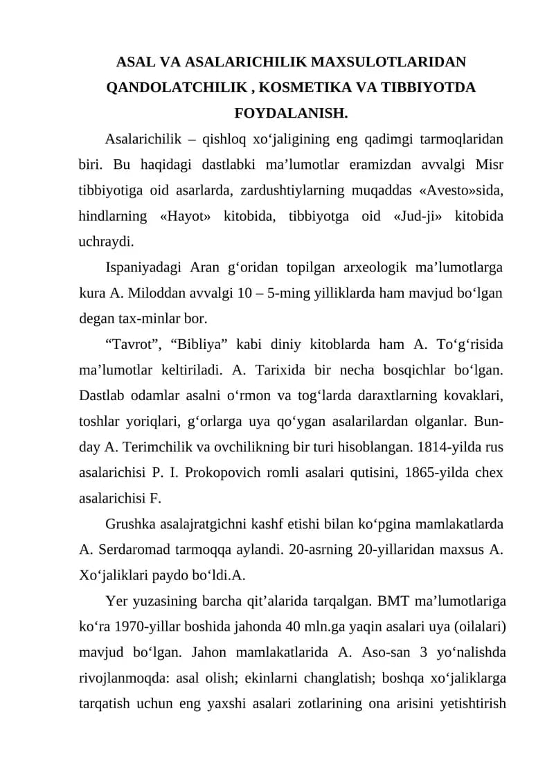 Asalarichilik
