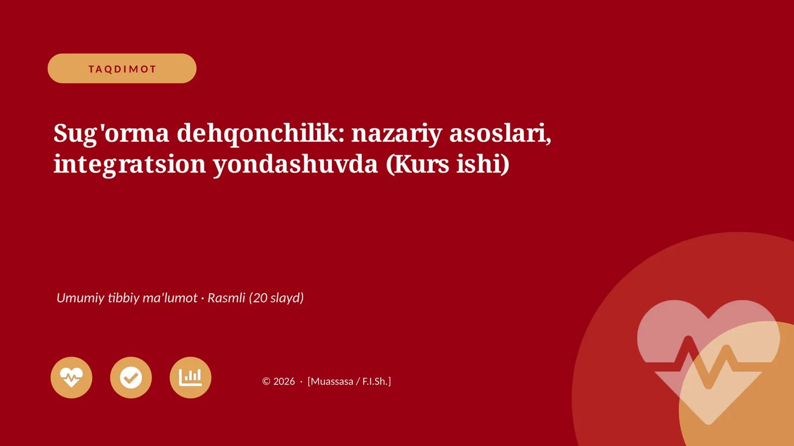 Sug'orma dehqonchilik: nazariy asoslari, integratsion yondashuvda