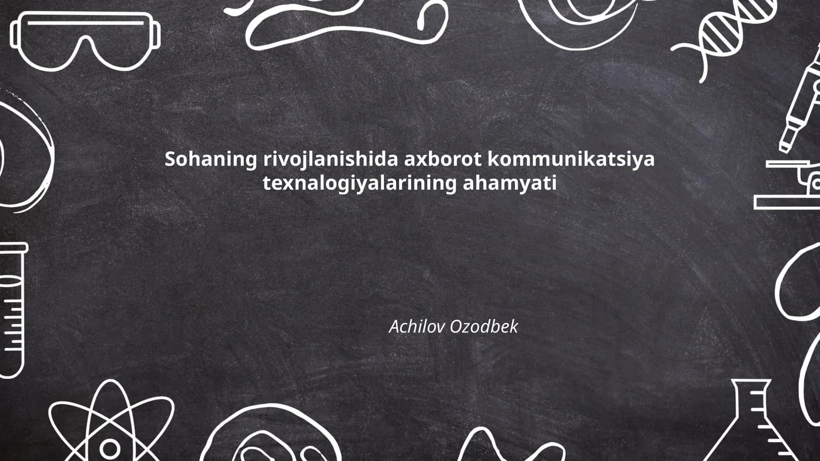 Axborot kommunikatsiya texnologiyalari