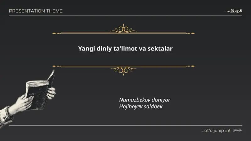 Yangi diniy ta'limot va sektalar