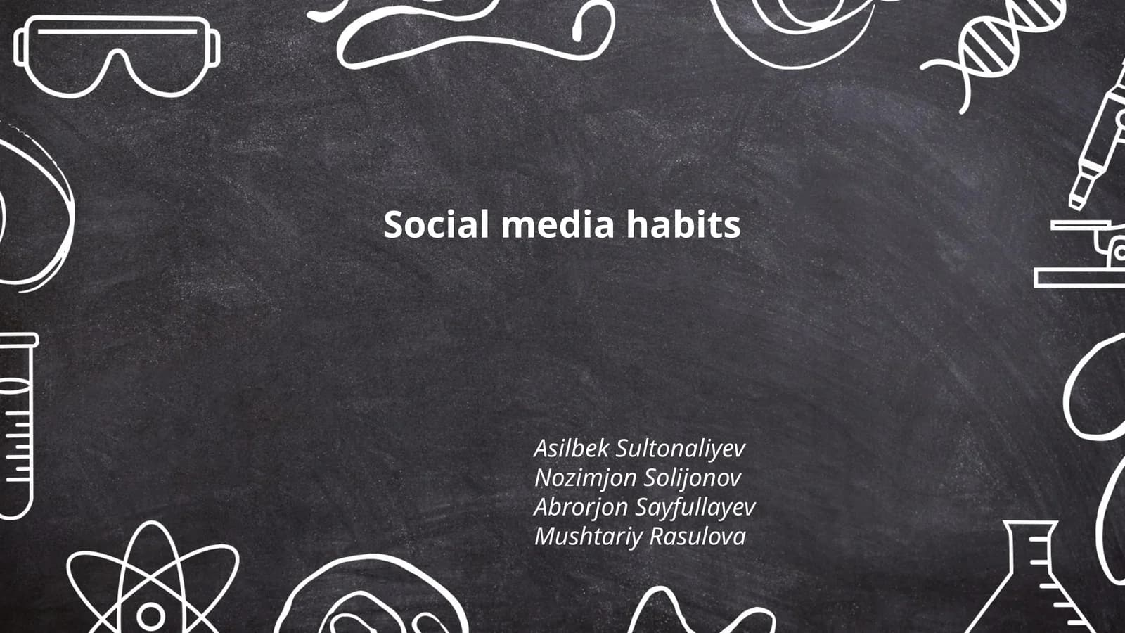 Social media habits