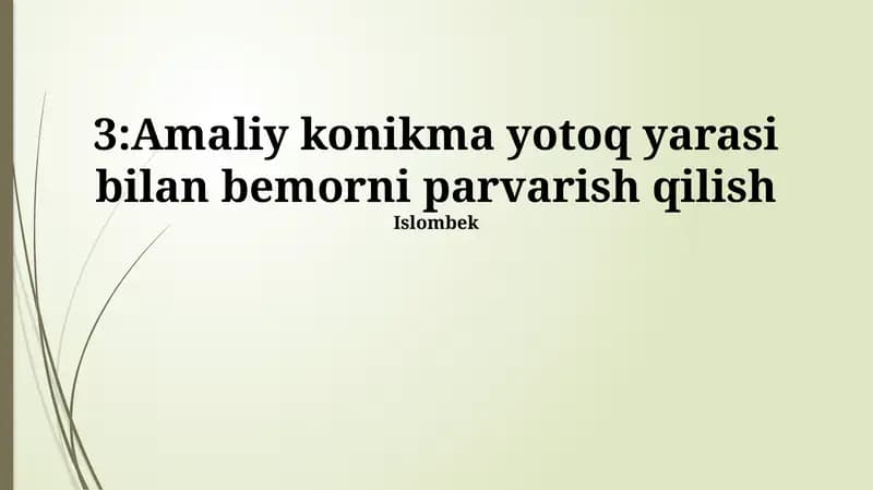 Yara Davolashning Zamonaviy Usullari