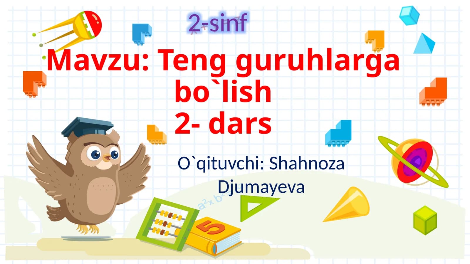 Teng guruhlarga bo`lish2- dars
