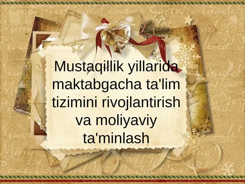 O'zbekistonning ta'lim tizimi
