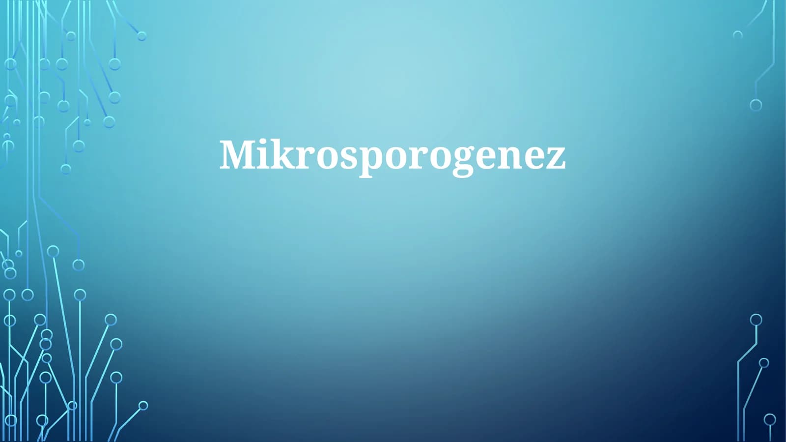 Mikrosporogenez
