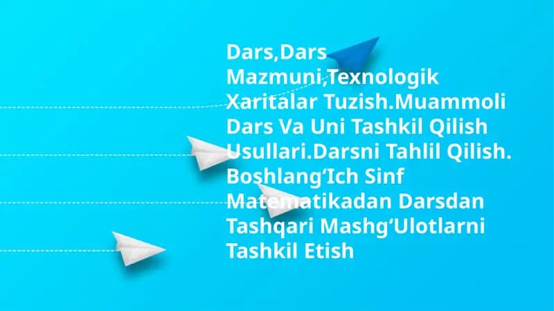 Dars Mazmuni