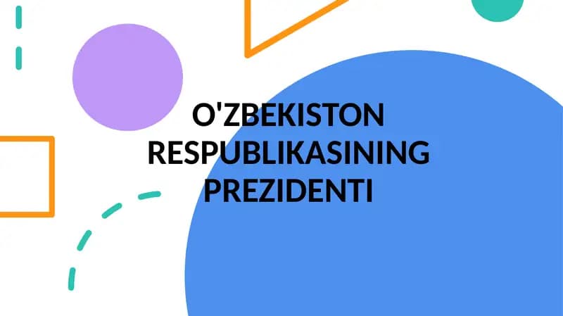 O'zbekiston Respublikasining Prezidenti