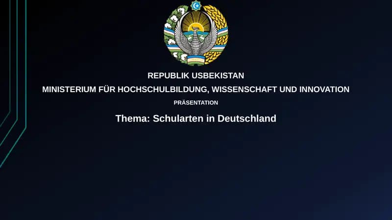 Thema: SchularteninDeutschland
