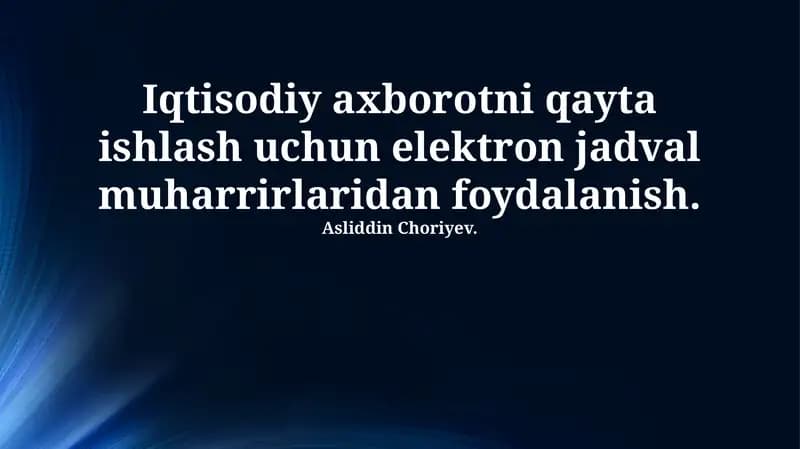 Electronic Jadval Muharrirlari