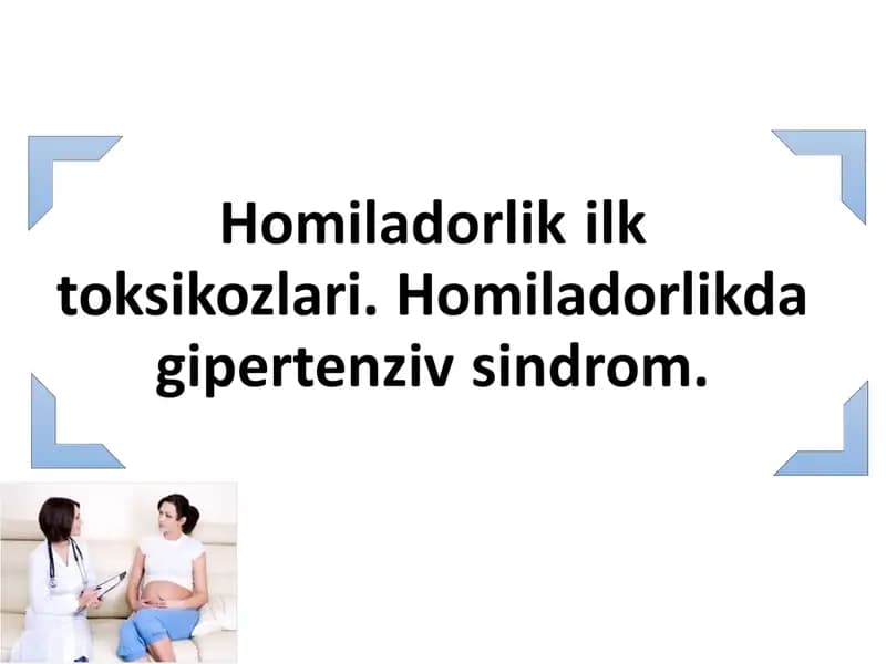 Homiladorlar ko’ngil aynishi va qusishi