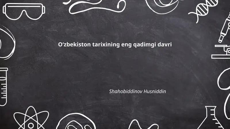 Oʻzbekiston tarixining eng qadimgi davri