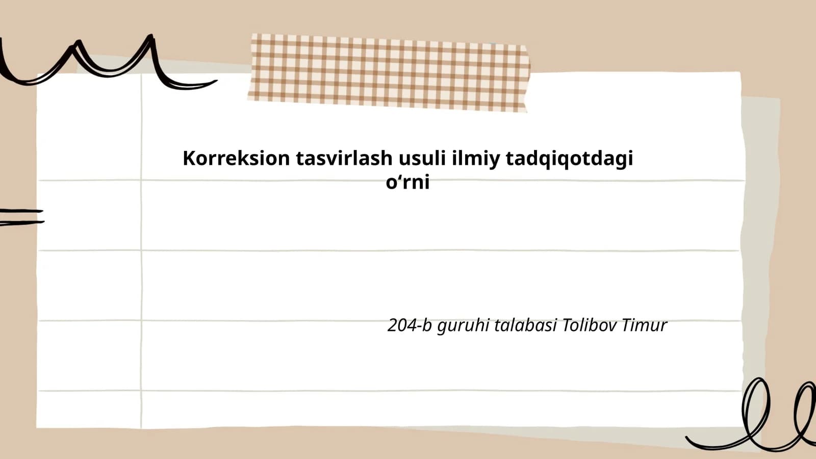 Korreksion Tasvirlash Usullari