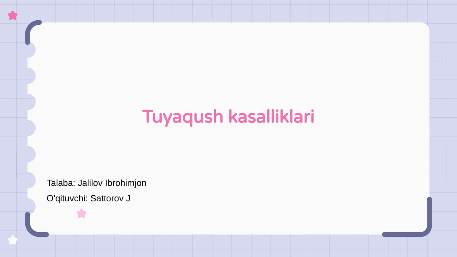 Tuyaqush kasalliklari