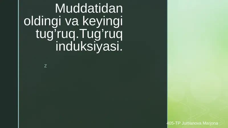Chala tug’ulish