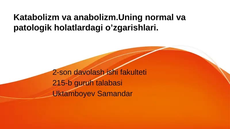 Katabolizm