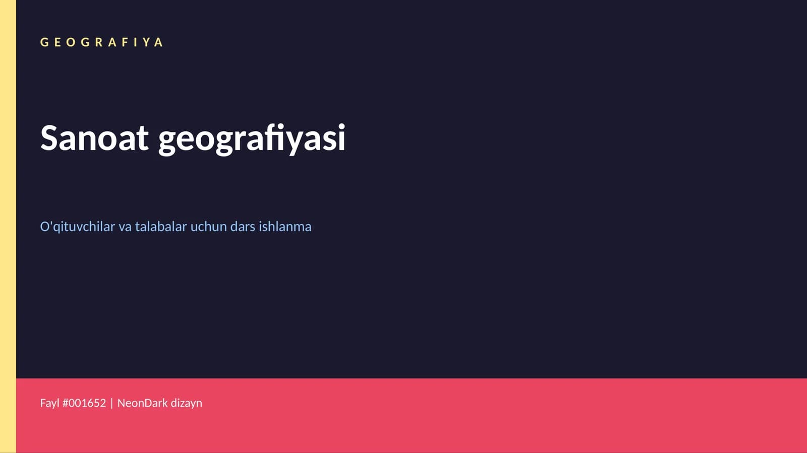 Transport geografiyasi dars ishlanma