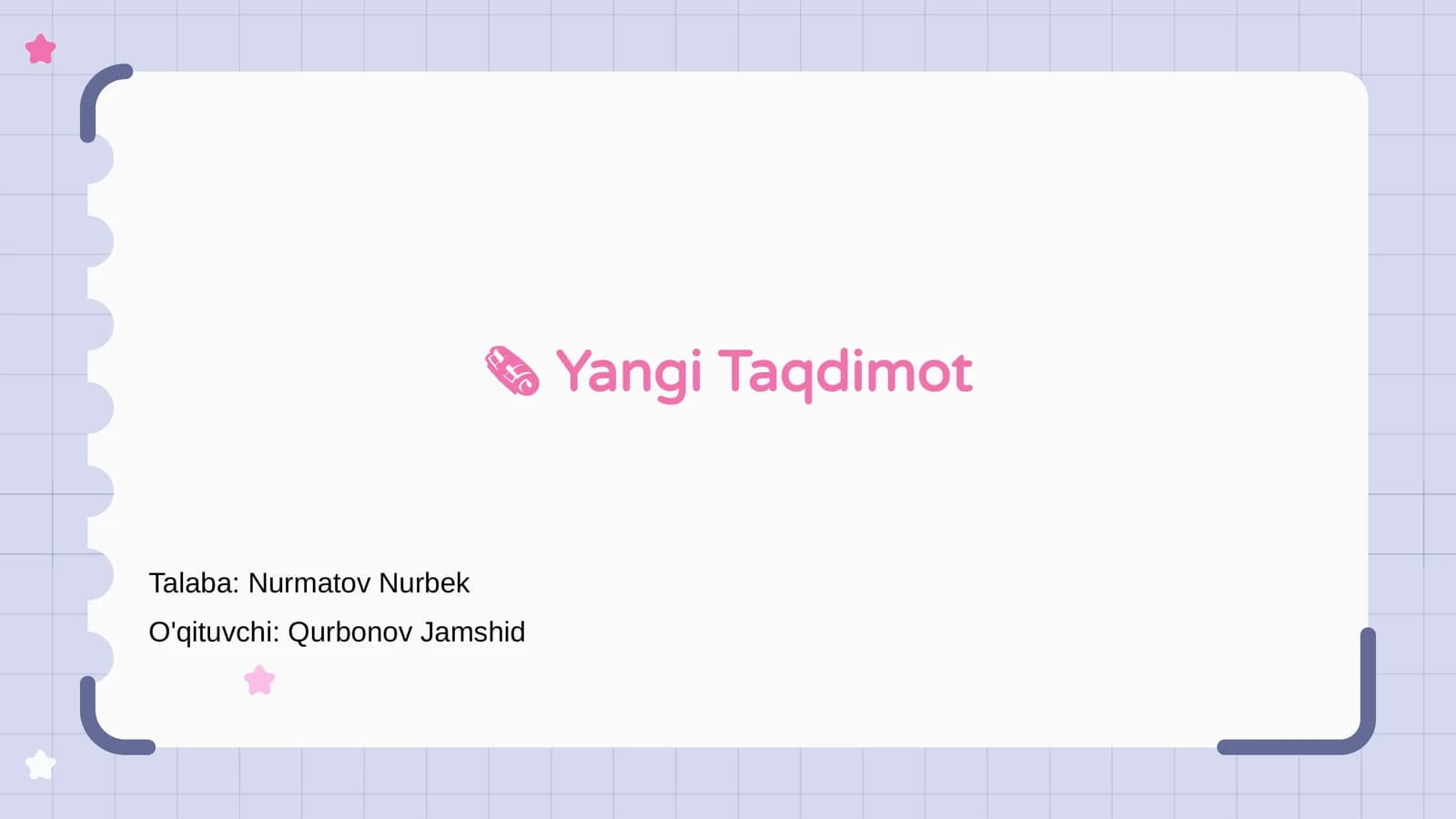 Yangi Taqdimot