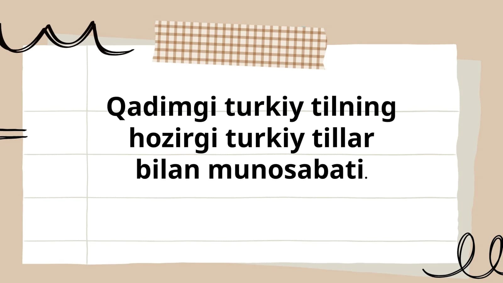 Qadimgi turkiy til va hozirgi turkiy tillarda fonetik o'zgarishlar