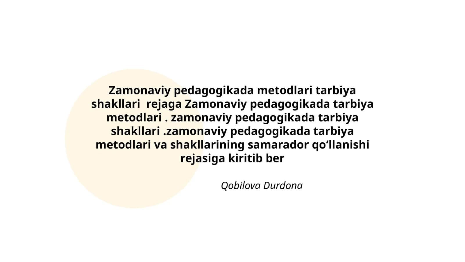 Zamonaviy pedagogikada metodlari tarbiya shakllari rejaga Zamonaviy pedagogikada tarbiya metodlari