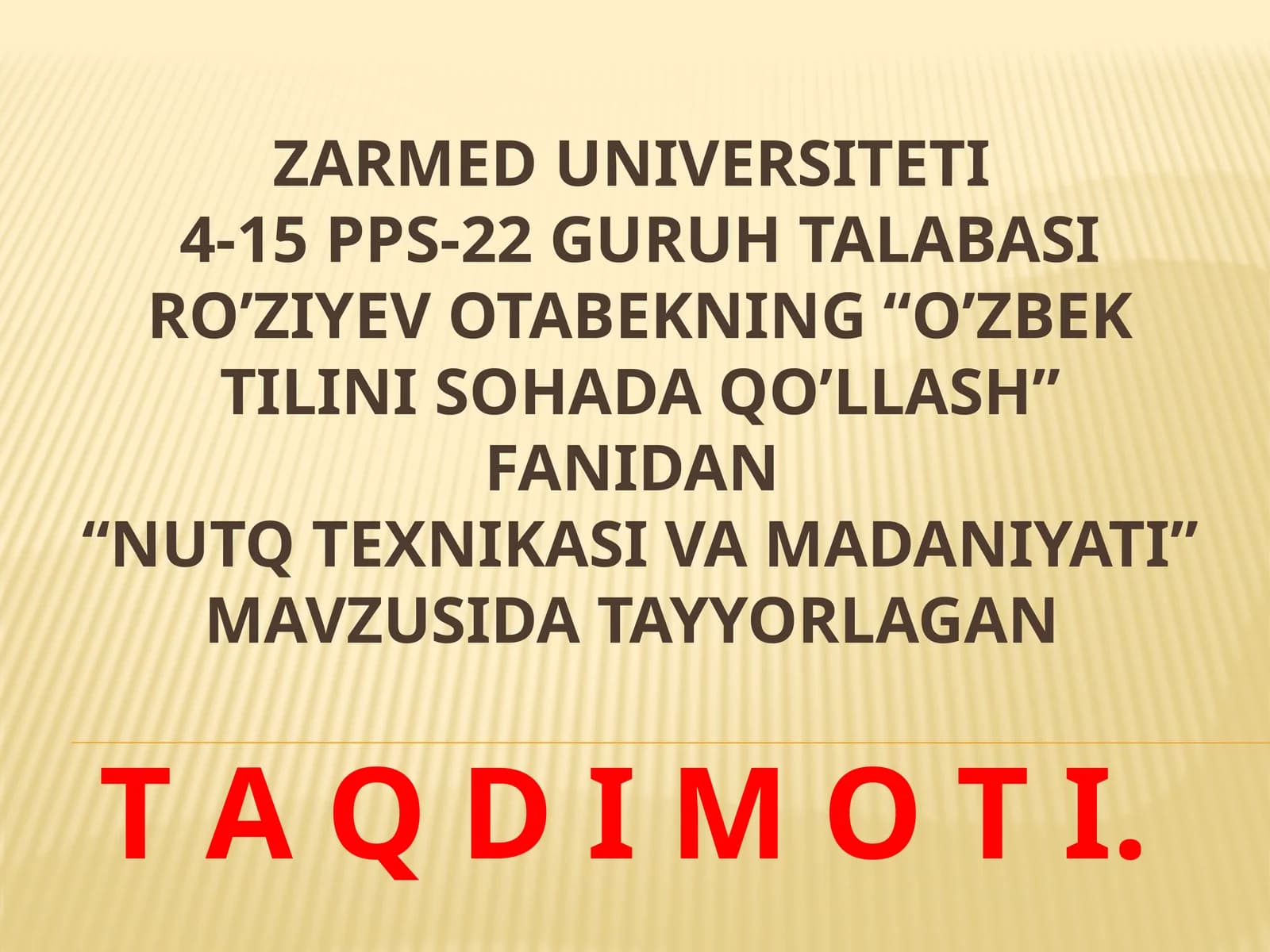 nutq texnikasi va madaniyati