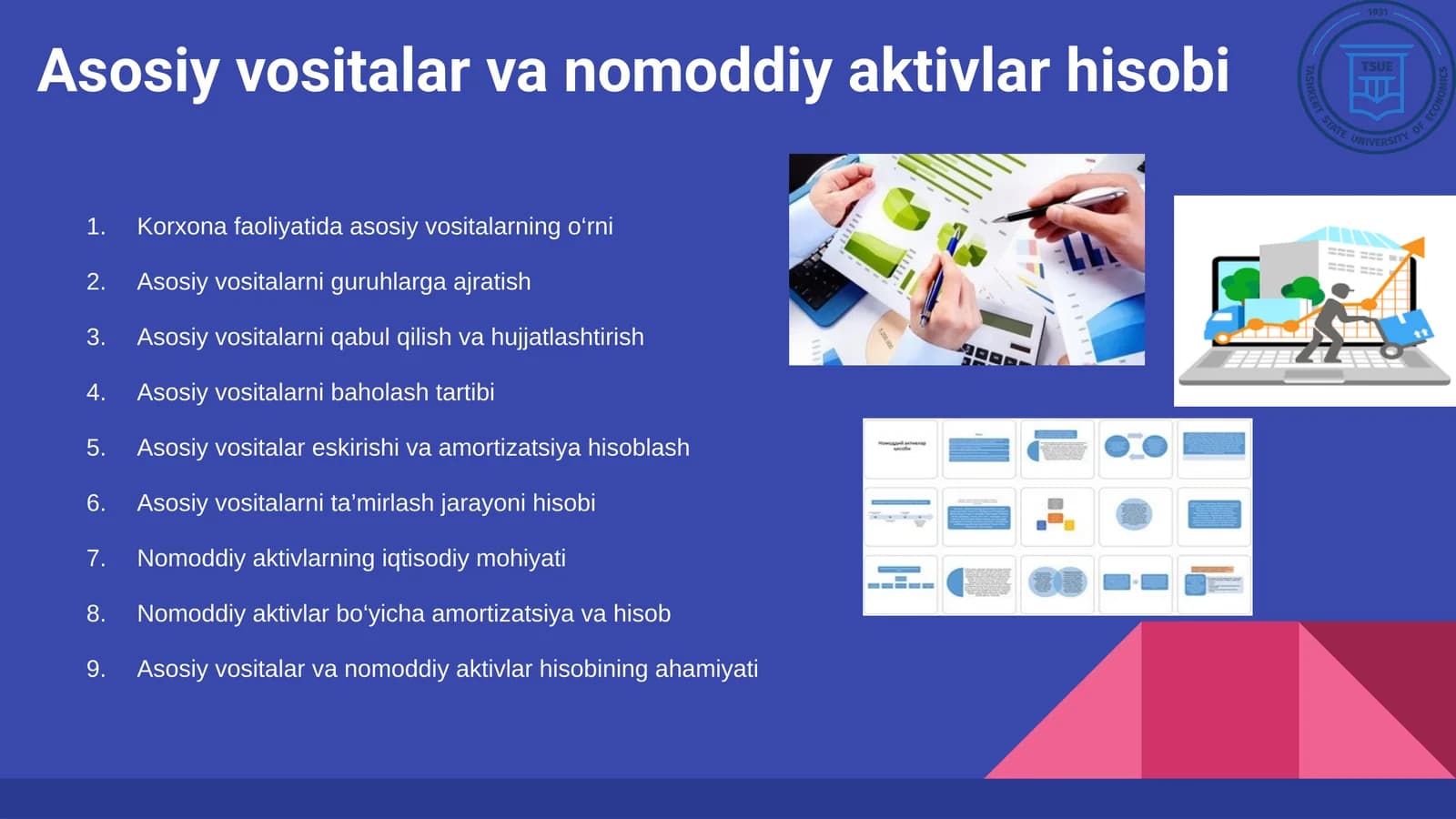 Asosiy vositalar va nomoddiy aktivlar