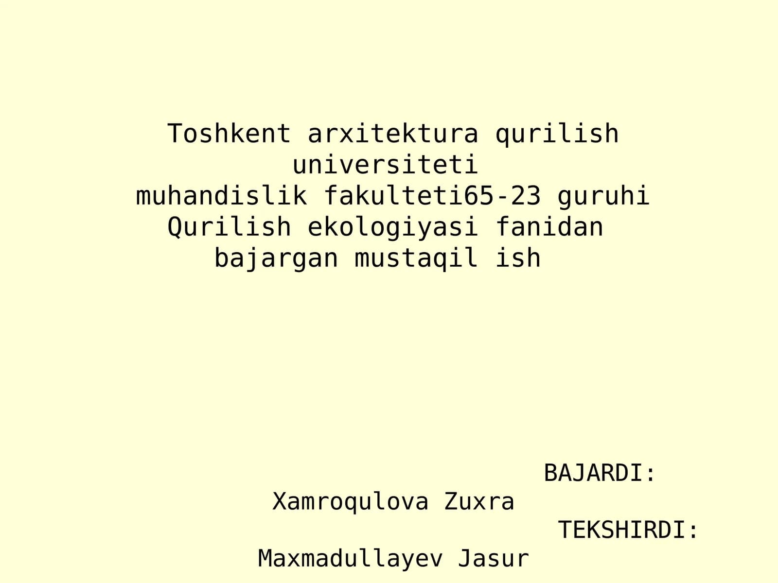 Havoni zaxarli gazlardan, turli xil chang zarralaridan tozalash usullari