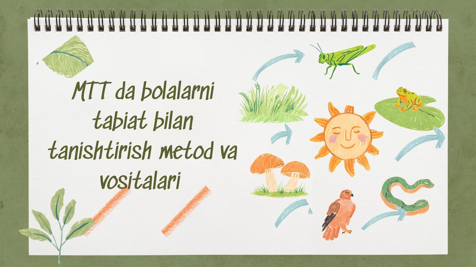 MTT da bolalarni tabiat bilan tanishtirish metodvavositalari