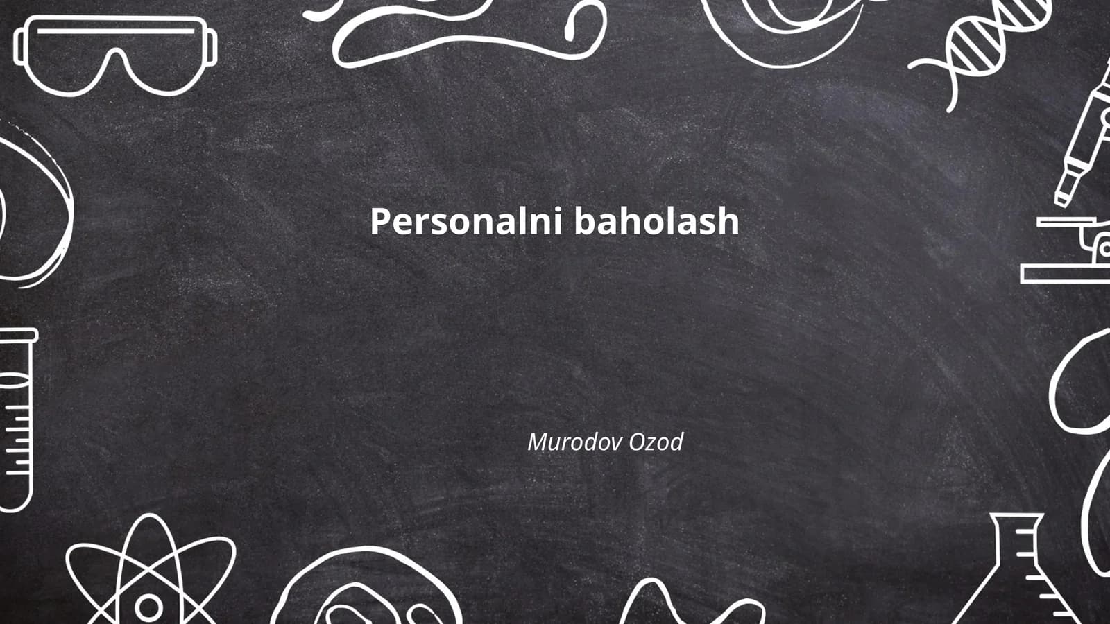 Shaxsiy baholash