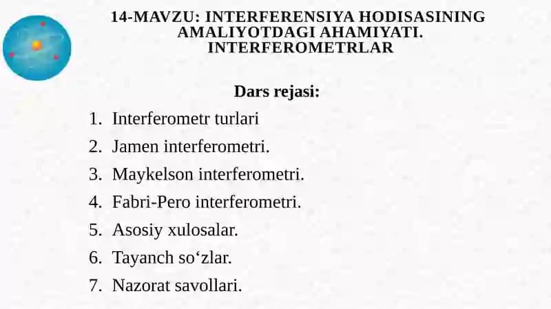Interferometrlar