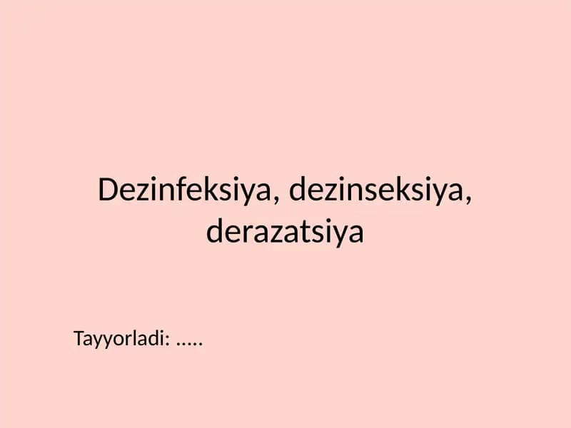 Yuqumli Kasalliklar Profilaktikasi