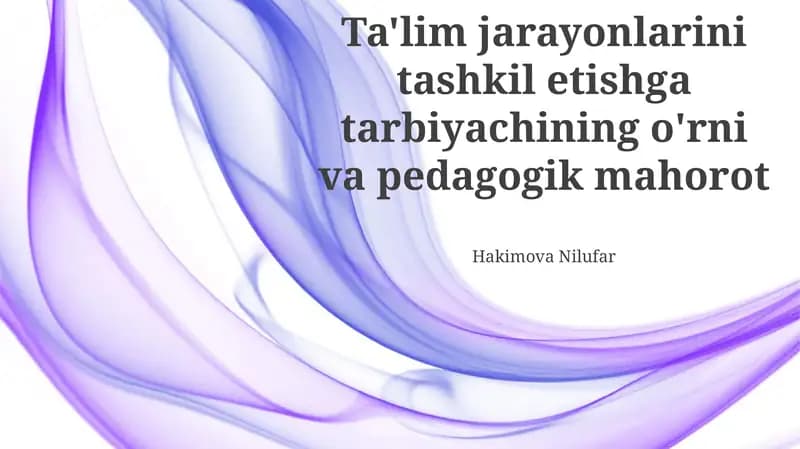 Pedagogik mahorot