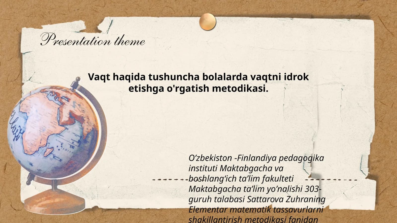 Elementar matematik tassavurlarni shakillantirish metodikasi