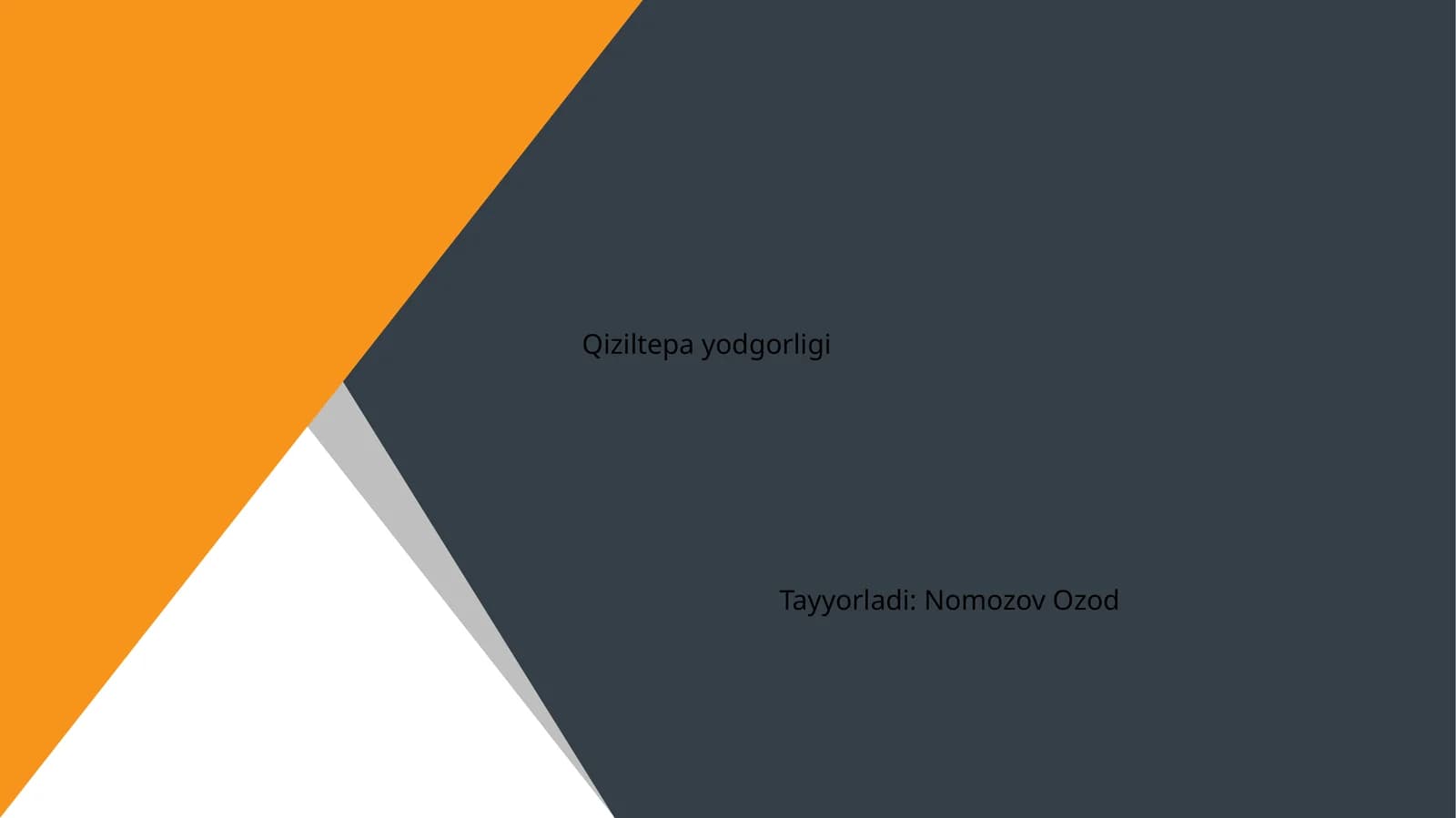 Qiziltepa yodgorligi