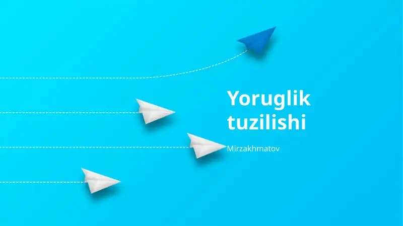 Yoruglik tuzilishi