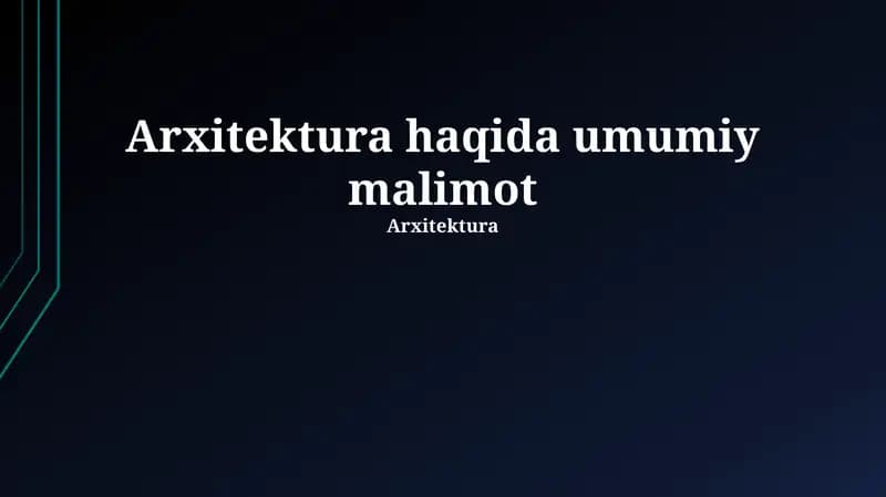 Arxitektura