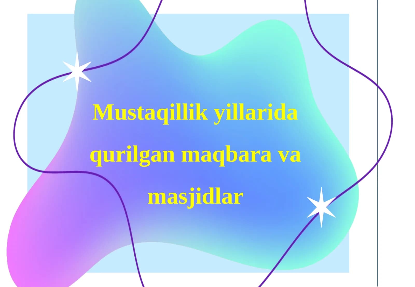 Mustaqillik yillarida qurilgan maqbara va masjidlar