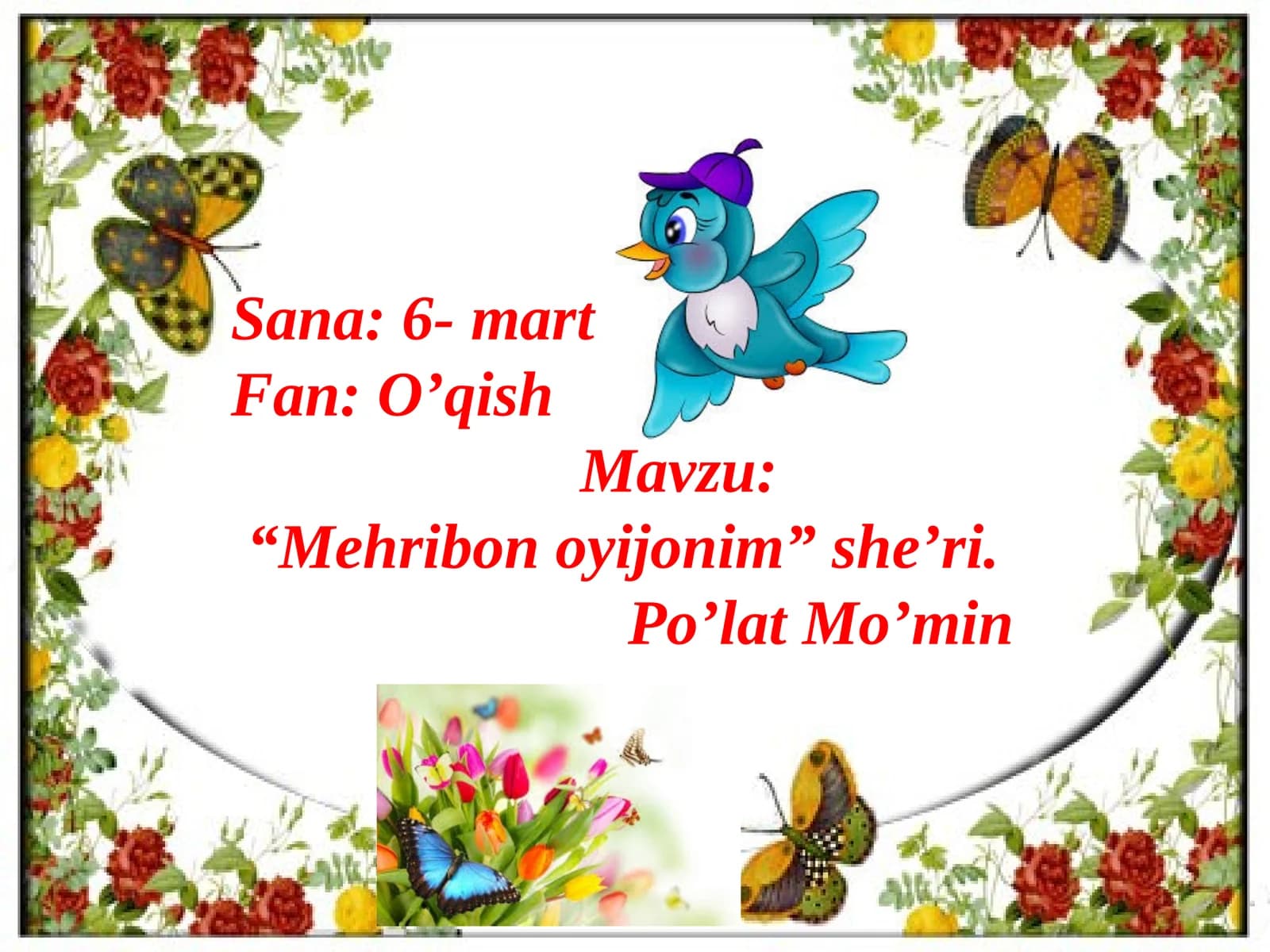 "Mehribonoyijonim" she’ri