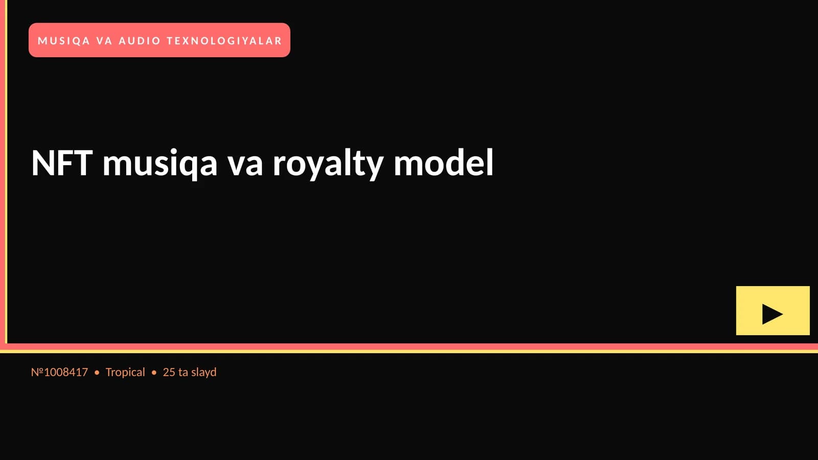 NFT musiqa va royalty model