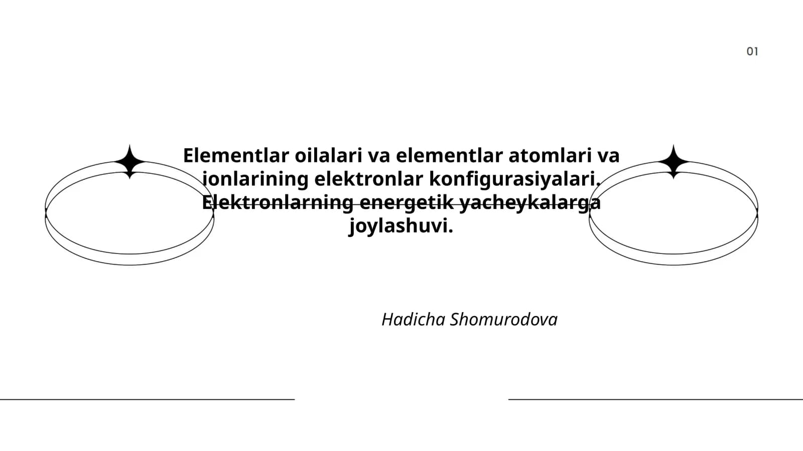 Elementlar Oilalari va Atomlari