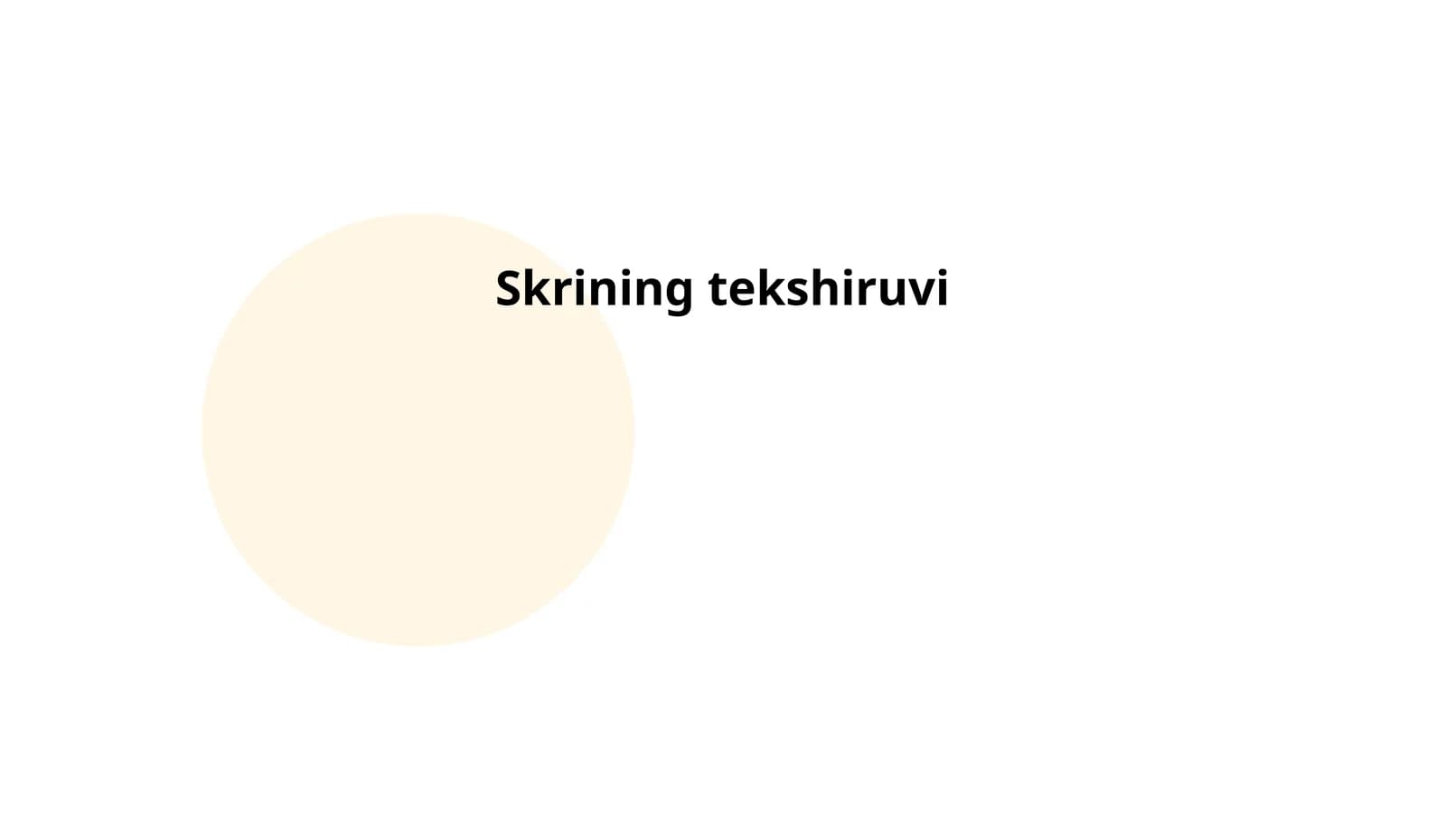 Skrining tekshiruvi