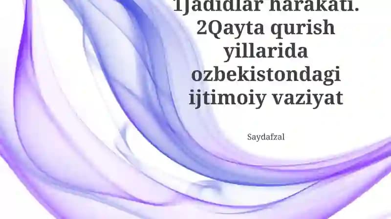 Jadid Harakati: Isloh va Qarshilik