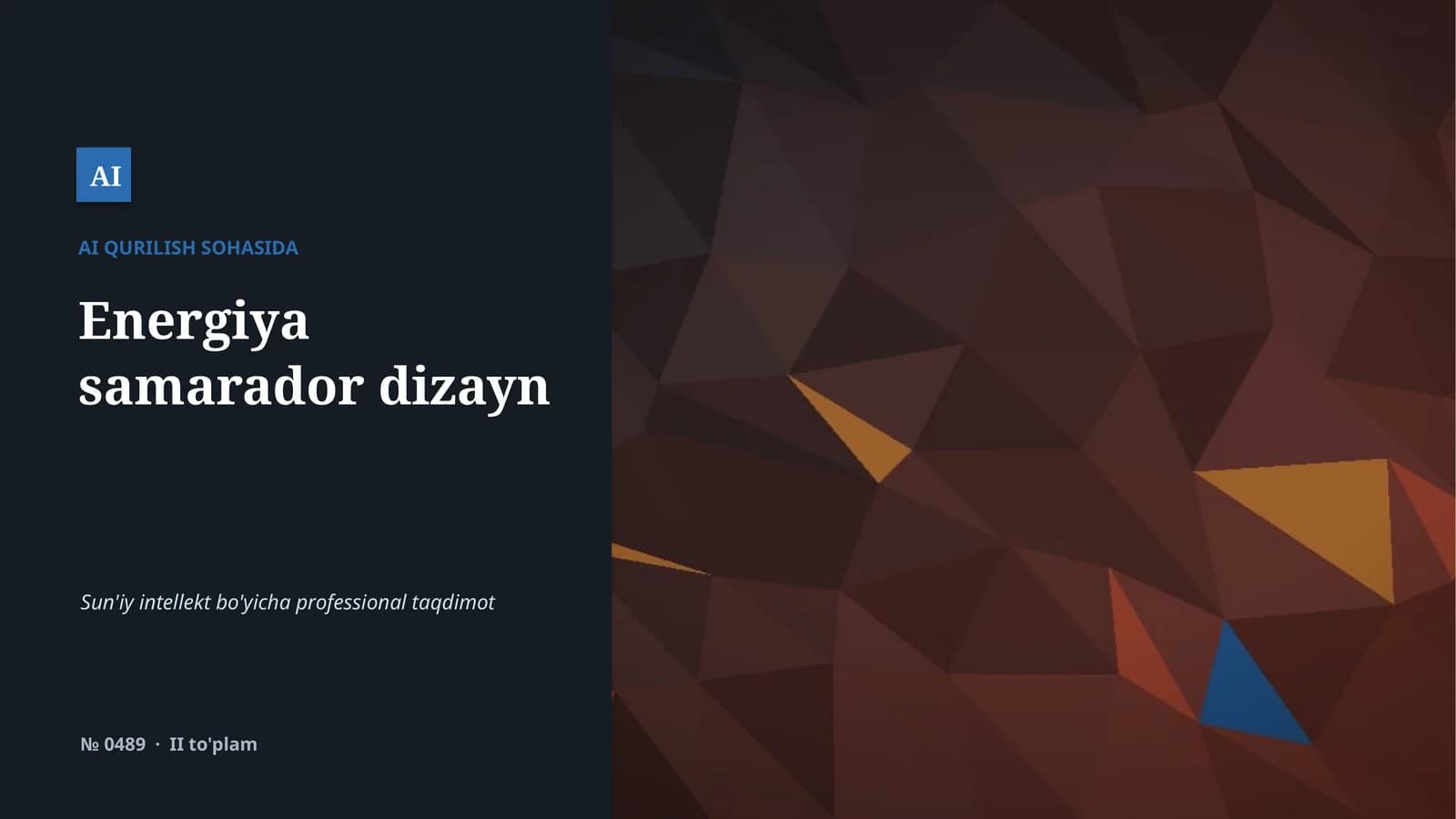 Energiya samarador dizayn