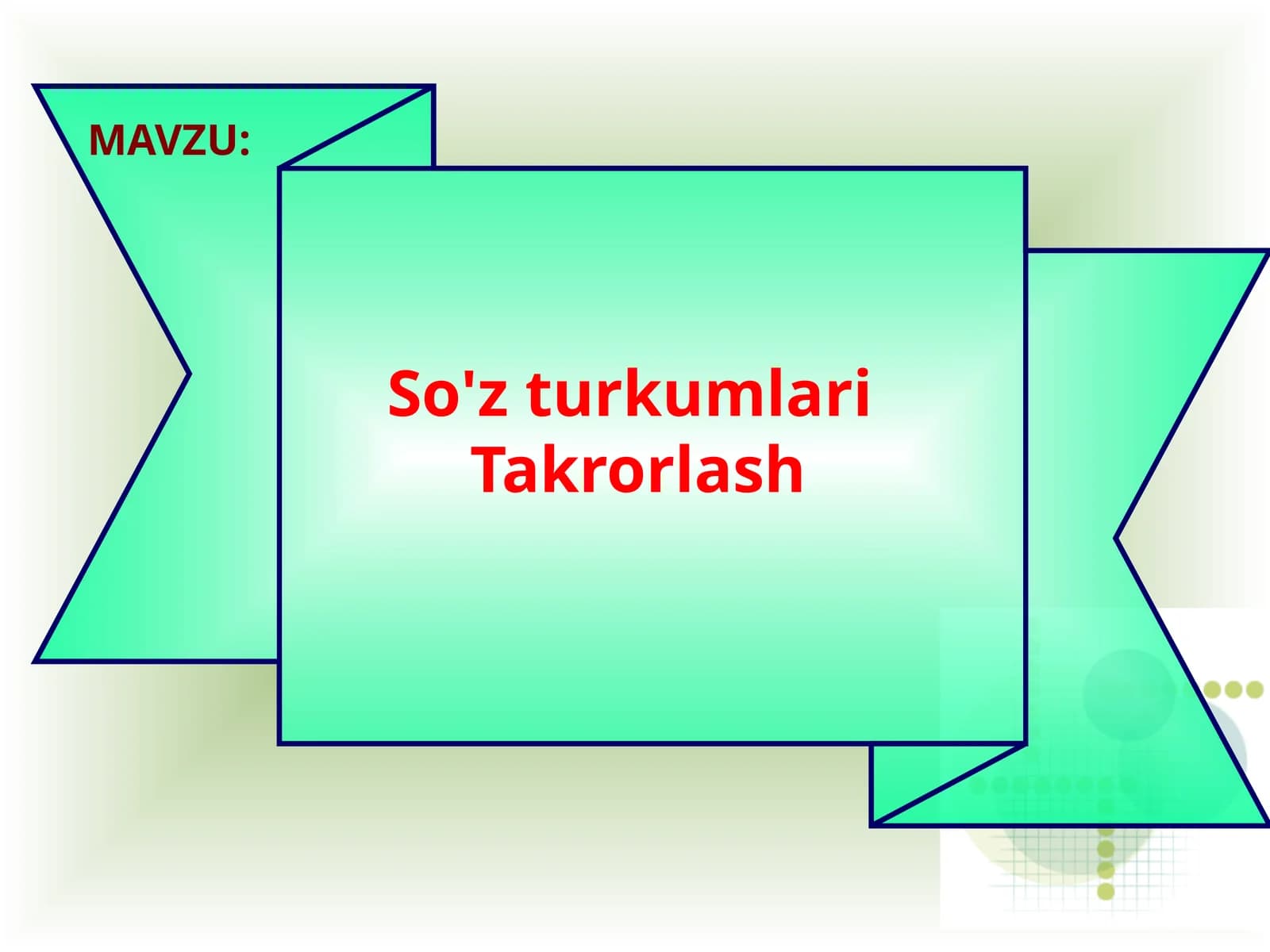 So'z turkumlari